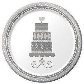 Creative Converting (D) Forever Sweet Wedding Dinner Plates (8)