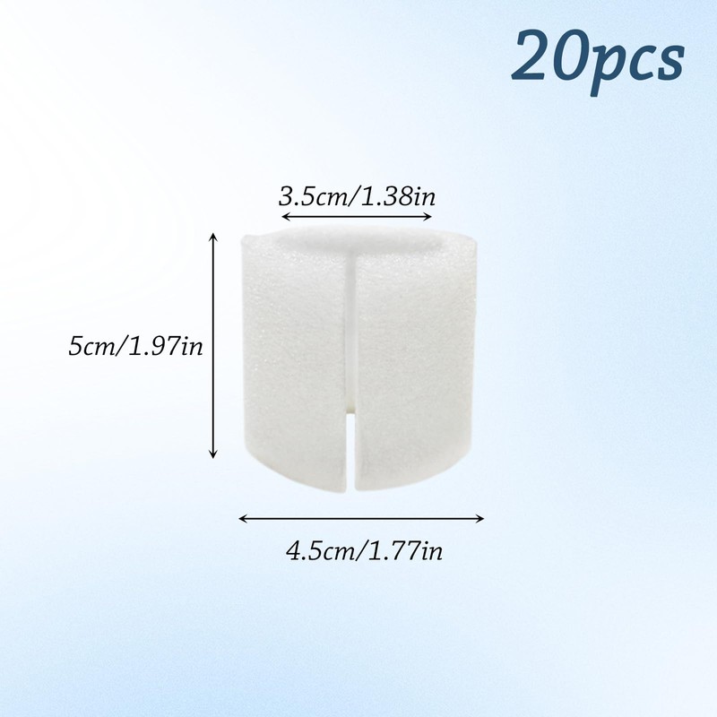 DALAETUS 20 Piece Curtain Spacer Set, 4.8 cm Length Spacer