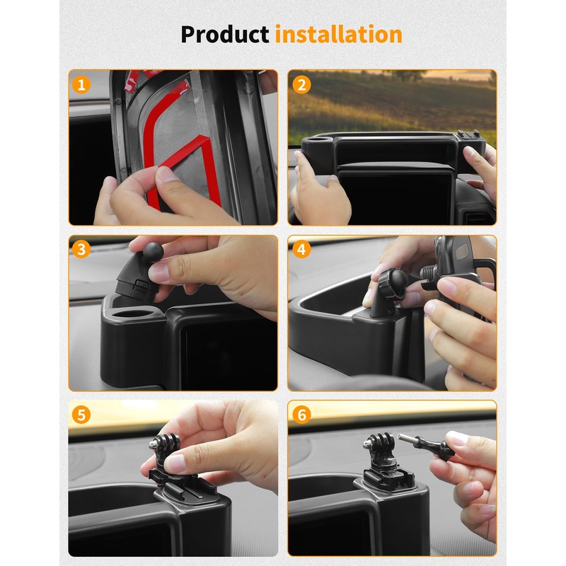 Hoolcar Dash Mount Cell Phone Holder Center Console Dash Tray