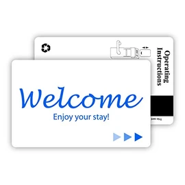 Hotel & Motel Popular WELCOME Magnetic Stripe Key Cards -500 per case