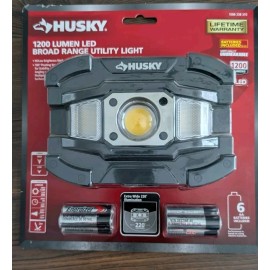 Husky Utility Light LED Lamp Portable Handheld 1200 Lumen 2 Settings Retractable Stand