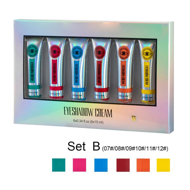 6 Pcs Eyeshadow Cream Colorful Matte Eye Shadow Make up