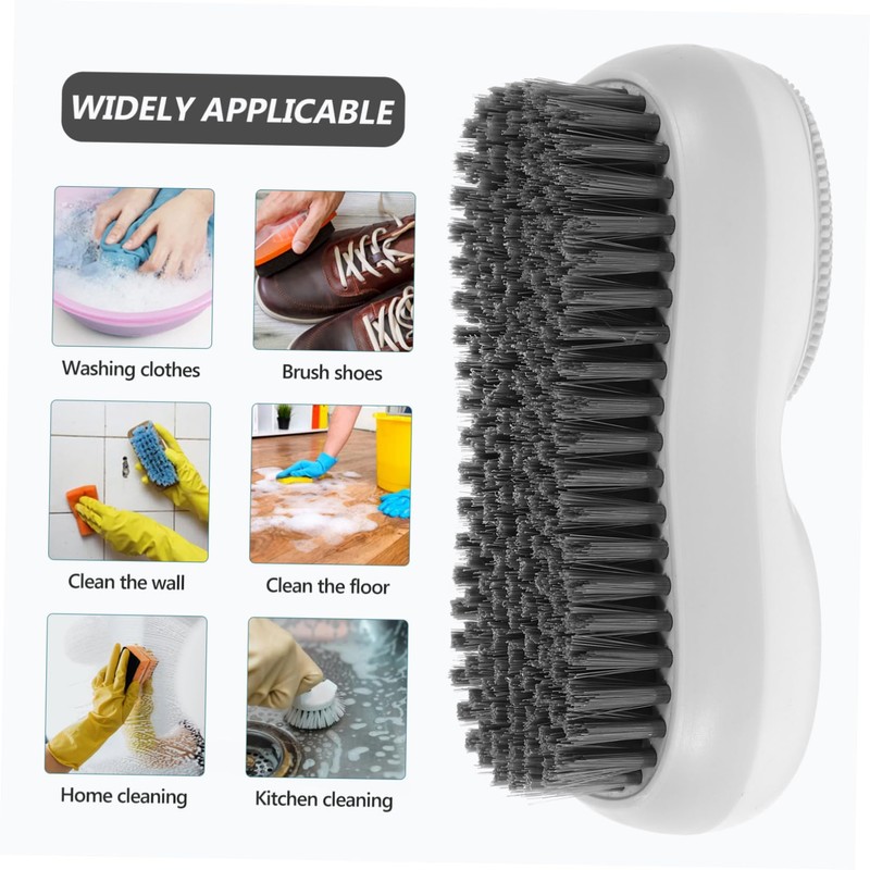 SAFIGLE Lovely Dual Sided Laundry Scrub Brush Multi Functional Soft