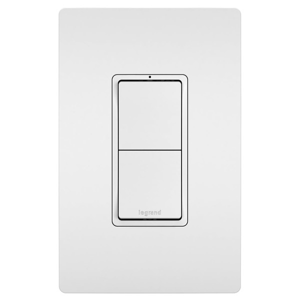 Legrand Radiant RCD11WCC6 15 Amp Combination 2-in-1 Decorator Rocker Light