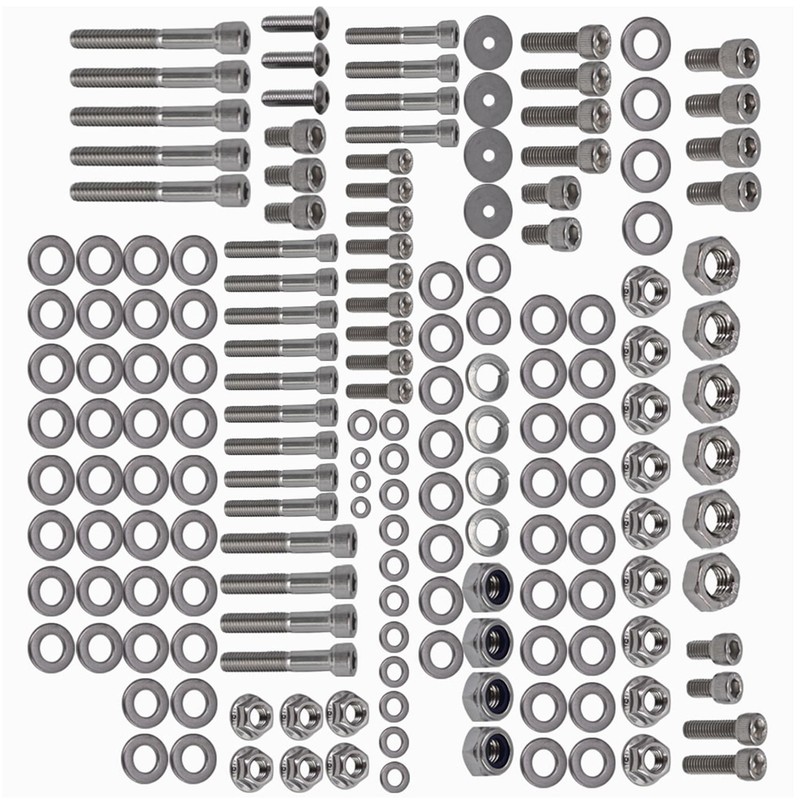 labwork 667 Pcs Polished Stainless Steel Bolt Screw Kit Set