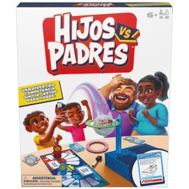 Spin Master Games, Vence a los Padres edición 2025 - Nuevos retos y Tarjetas, Juego Familiar, Ideal para niños, Adultos y Noches de Juegos, de 4 a 8 Jugadores, para Mayores de 6 años