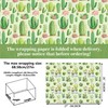 Cactus Wrapping Paper Set - 12 Sheets Watercolor Cactus Gift