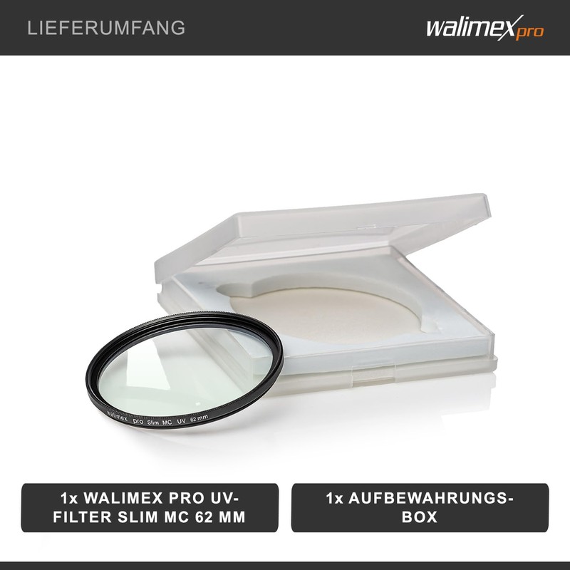 Walimex Pro UV filter slim MC 62 mm