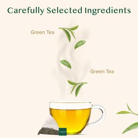 VAHDAM, Decaf Himalayan Green Tea Bags (100 Pyramid Tea Bags) Caffeine Free, Gluten Free | High Grown Decaf Green Tea | Resealable Ziplock Pouch | Pyramid Tea Bags