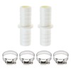 eMagTech 2PCS Washing Machine Drain Hose Connectors Plastic Hose Extension