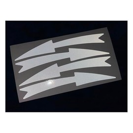 Veloviz Reflective Arrow Wheel Rim Vinyl Cargo Bike Motorcycle Stickers Decals - Silver