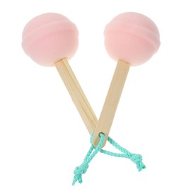 PACKOVE 2pcs Lollipop Shaped Bath Exfoliating Sponge Soft Absorbent Shower Scrubber for Gentle Skin Cleansing and Travel Use Random Color