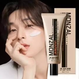 Monjal 몽잘 맨즈 야누비비 올인원 톤업 크림 30ml 미백 주름개선 자외선 차단 3중 기능성 [야누비비크림 30ml 1개] Monjal Men's Yanubibi All-in-One Tone-Up Cream 30ml Whitening, Anti-Wrinkle, UV Protection Triple Functionality [Yanubibi Cream 30ml 1 Piece]