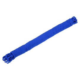 QUARKZMAN Polypropylen-Seilgeflecht 30M/98.4ft 3/16" 4mm Blau für den Innen- und Außenbereich Camping Wäscheleine