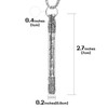HannaFires Silver Tibetan Prayer Wheel - Spinning Buddhist Mantra Necklace,