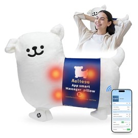 KGV Puppy Back and Neck Massager with 3-Speed Control, Heating, Timed Shut-Off, and App Control – – Ideal Gift for Lover and Family