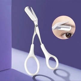 ( ) Self-eyebrow thinning scissors with comb / ( )빗달린 셀프 눈썹 정리 숱 가위