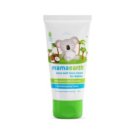 MAMAEARTH Coco Soft Face Cream for Babies with Coconut Milk & Turmeric 2.12 Oz (60g)