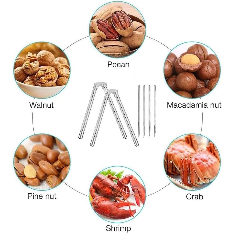 Cascanueces Abridor De Marisco Para Y Con Tenedores Y De