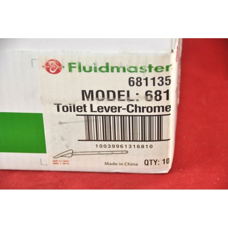 Fluidmaster NEW FluidMaster 681 CHROME Universal Sure-Fit Toilet Flush Lever