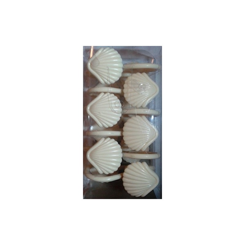 Better Home 12 Sea Shell Deluxe Shower Hooks S Shaped