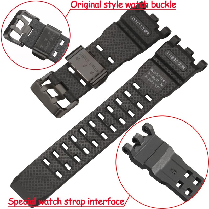 GWG-2000 Replacement Strap Compatible with Casio GWG-2000 MUDMASTER Men Resin