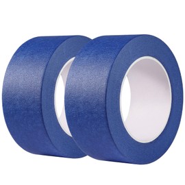MIHURO Masking Tape 2 Pcs Painters Tape for Painting Waterproof Wide Masking Painting Tape Decorating Tape for Painting Protection Marking Decorating(50mx48mm) (Blue)