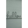 Hello Sign Wall Hanging for Room, Office, Bath, Kitchen