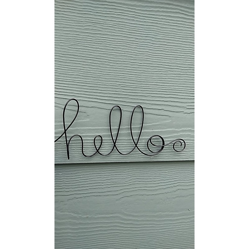 Hello Sign Wall Hanging for Room, Office, Bath, Kitchen