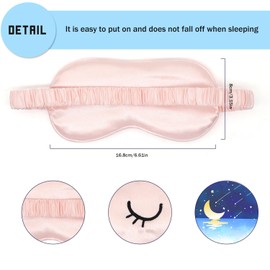CHEERYMAGIC Silk Sleep Mask for Kids, Sleep Mask Adjustable Smooth Silk Soft Eye Cover Funny Blindfold Lightweight Night Sleep Eye Masks Girls Boys A4YJMYZ