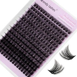 Cluster Lashes D Curl Individual Eyelashes Natural C3-10-18mm Mixed Wispy Lash Clusters Reusable DIY Lash Extension at Home(FKDP-lash-C3-D)