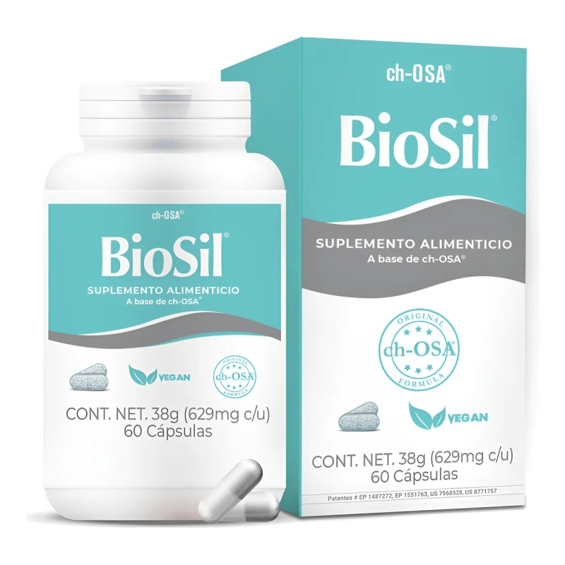 Biosil 2 Frascos Genera Colgeno Piel Cabello Huesos Ahorra Sin