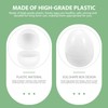 HOMSFOU Fillable White Empty Plastic Eggs for Easter Eggs Pack