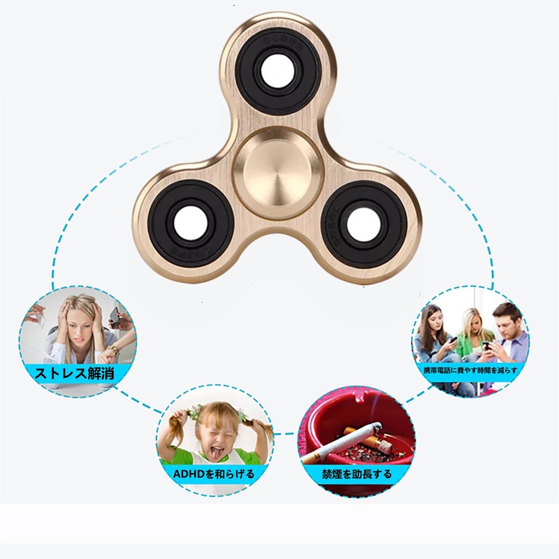 SHULLIN Spinner Aluminum Alloy Hand Spinner Stainless Steel Bearing Stress