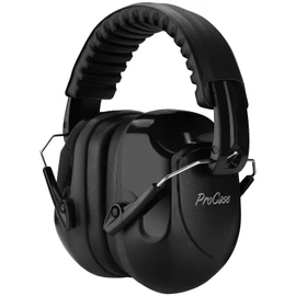 ProCase Noise Cancelling Ear Muffs, NRR 28dB Ear Protection Noise Cancelling Headphones for Adults Autism, Hearing Protection Ear Defender for Shooting Gun Range Mowing -2 Packs, Black