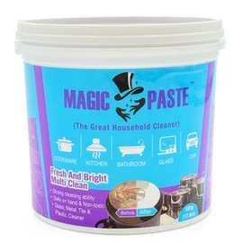 Magic Paste™ All-Purpose Cleaning Paste – 16 oz. – For Dishes, Kitchen Sinks, Shoes, Metal, Ceramic, Glass Stovetops, Car Wheels & More