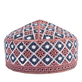 NDA Party Hats Prayer Cap Men's Kufi Koofi Beanie Designer Topi Afghan Skull Cap (Brown, 58), Large