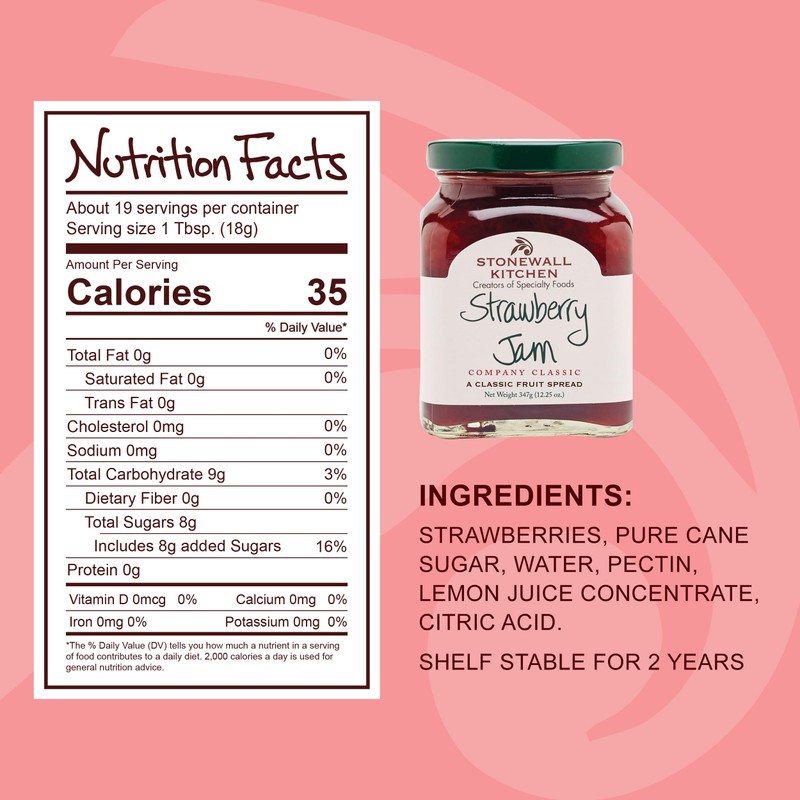 Stonewall Kitchen Strawberry Jam, 12.5 Ounces