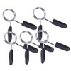 Outanaya 5Pcs Spring Clip Collars for Weightlifting Barbell Clamp for