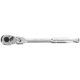 Koken 1/4 (6.35 mm) SQ. Oscillating Ratchet Handle (Polished Grip), Total Length: 6.3 inches (161 mm), 2774P