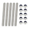 PATIKIL 5 Pcs Fully Threaded Rod, M3 x 120mm 304
