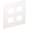 Panasonic Cosmo Series Wide 21 Outlet Plate for 4 White