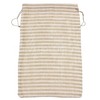 CleverDelights 12 x 18 Inch Burlap Bags - Natural/Ivory Stripe