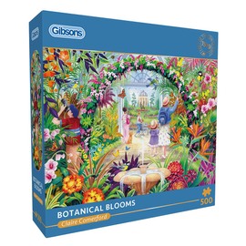 Gibsons Botanical Blooms 500 Piece Jigsaw Puzzle Beautiful Nature Plants Flowers Botanical Paradise Sustainable Jigsaw Puzzle for Adults Teens Premium 100% Recycled Board Great Gift | Gibsons Games
