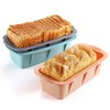 MONGSEW 3PCS Silicone Bread Loaf Pan, Non-Stick Bread Pans for