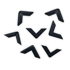 40 x Black Metal Book Corners 16 x 16 x 3.5 mm