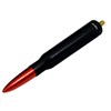 VMS RACING 50 Cal Caliber Black RED TIP Bullet Antenna
