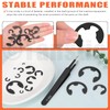Tanstic 210Pcs 14 Sizes E-Clip External Retaining Ring Assortment Steel