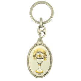 Premium Assorted Holy Figure Keychains | Jesus Saints and Virgin Mary Accessories (Chalice Keychain) | Great gift for first holy communion and confirmation