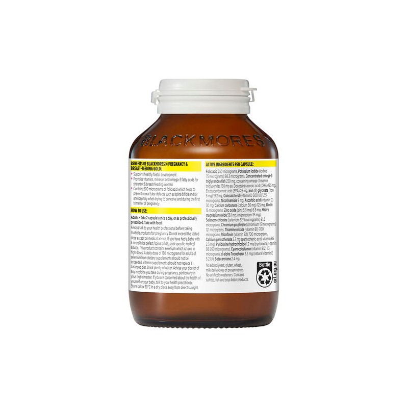 Blackmores Pregnancy and Breast-Feeding Gold 120 Capsules